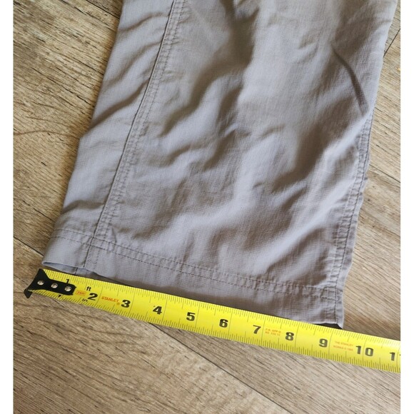 THE NORTH FACE Pants Women’s Sz 4 Gray Roll Tab Hiking Poly Stretch Cargo #CFW9 - Picture 6 of 6